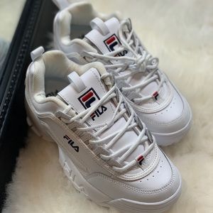 White Fila sneakers